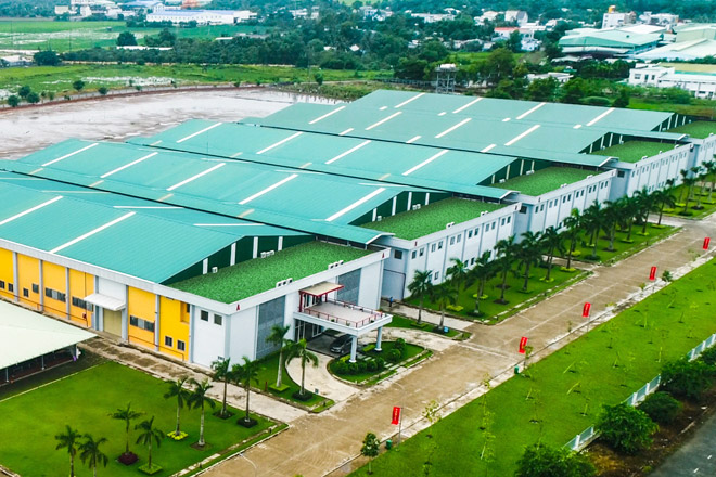 Nhà máy Tuntex Sóc Trăng nhìn từ trên cao